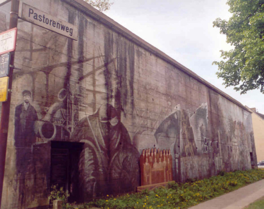 Wandbild Geschichte des Stadtteils Gröpelingen und der AG-Weser 1878-1978